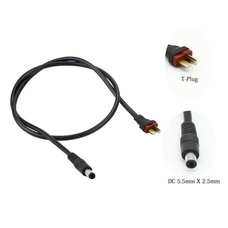 Load image into Gallery viewer, SEQURE T - Plug to DC5525 Adapter Cable – 18AWG Copper Wire – 1 Meter – Soldering Accessories (Image 2, adapter cable) – SEQURE AMPANOVA
