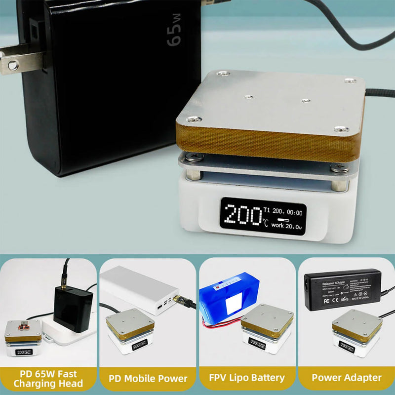 Load image into Gallery viewer, SEQURE T55 Smart Mini Constant Temp Adjustable Preheating Desoldering Station (9) - FRTT550ZJ - SEQURE - AMPANOVA
