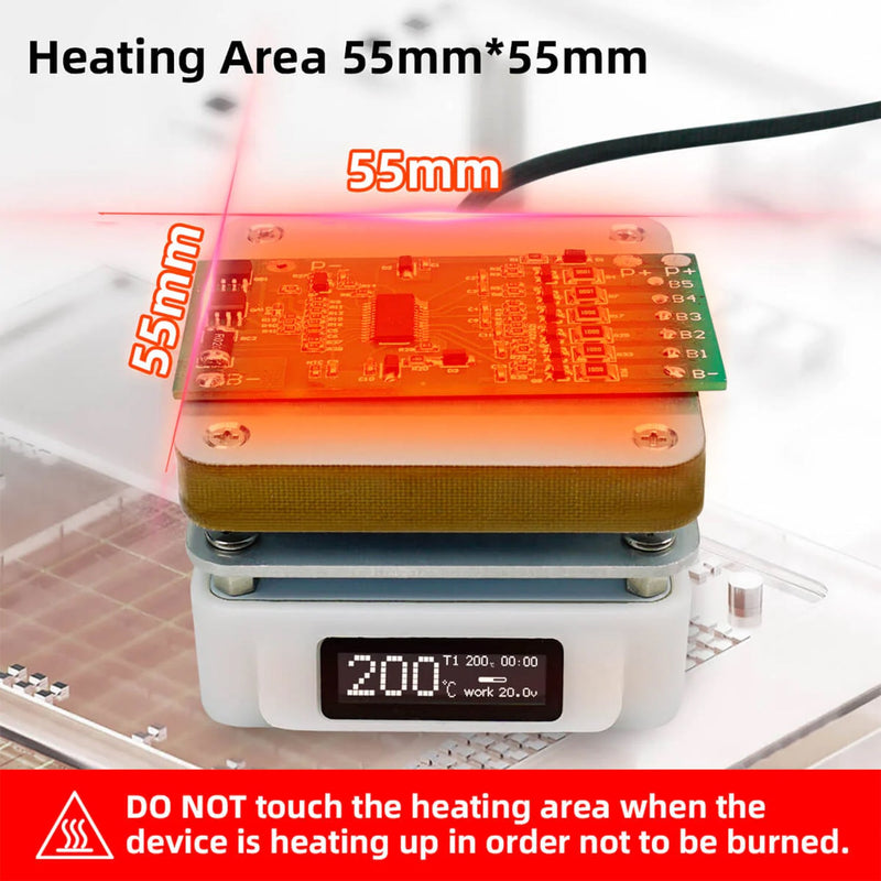 Load image into Gallery viewer, SEQURE T55 Smart Mini Constant Temp Adjustable Preheating Desoldering Station (6) - FRTT550ZJ - SEQURE - AMPANOVA
