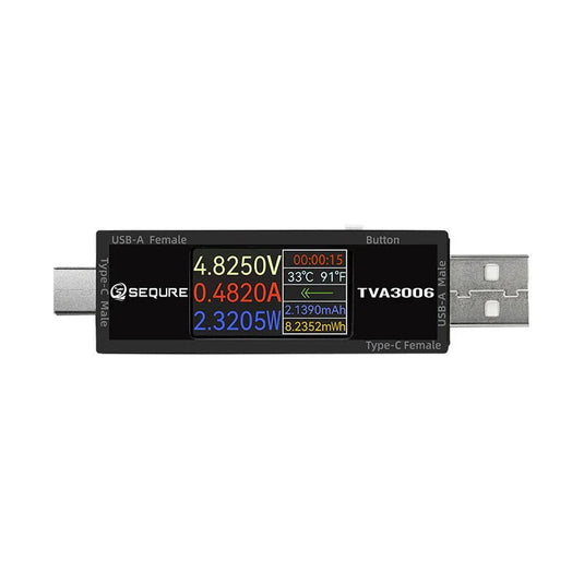 SEQURE TVA3006 High Precision Volt - Ammeter Power Meter Type - C (1) - CP0TV3006 - SEQURE - AMPANOVA
