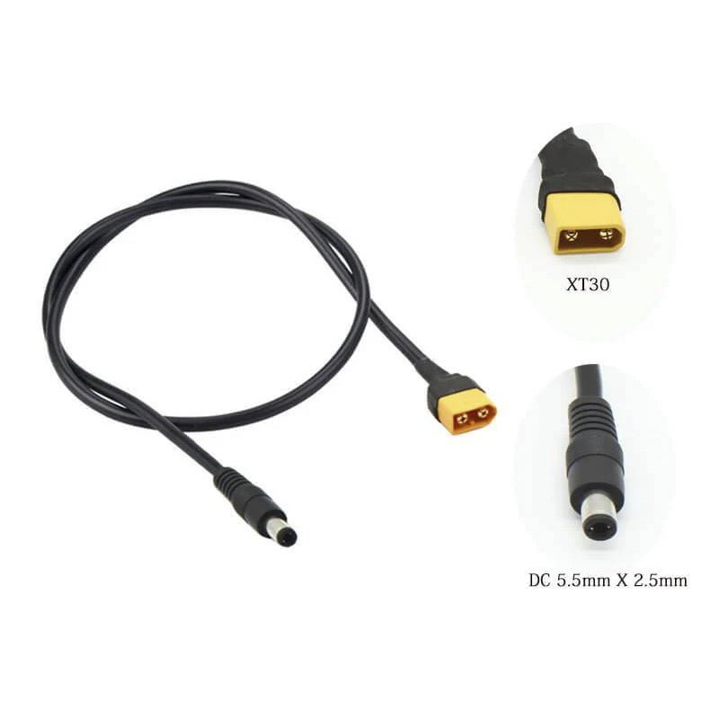 Load image into Gallery viewer, SEQURE XT30 to DC5525 – Extension Cable – 18AWG Copper, 10A – Power Cable (Image 4, 10a current) – SEQURE AMPANOVA

