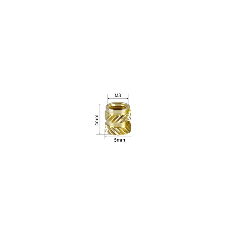Load image into Gallery viewer, Threaded Inserts for Plastic – Brass, M3-M5 – Insert (Image 11, brass inserts) – Kingroon AMPANOVA
