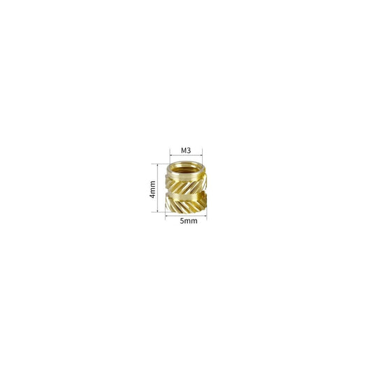 Threaded Inserts for Plastic – Brass, M3-M5 – Insert (Image 11, brass inserts) – Kingroon AMPANOVA