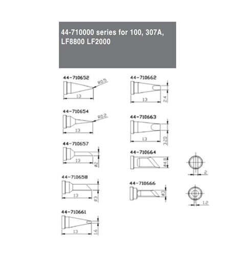 Xytronic Soldering Tips for LF - 2900 / LF - 988D Plus – (Image 1, ) – Xytronic AMPANOVA