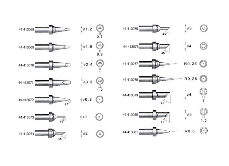 Load image into Gallery viewer, Xytronic Soldering Tips for LF - 3300 / LF - 855D – (Image 1, ) – Xytronic AMPANOVA
