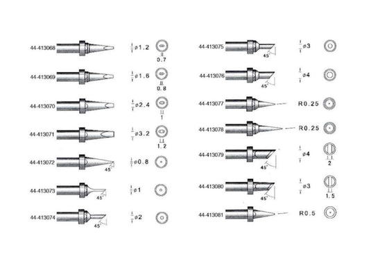 Xytronic Soldering Tips for LF - 3300 / LF - 855D – (Image 1, ) – Xytronic AMPANOVA