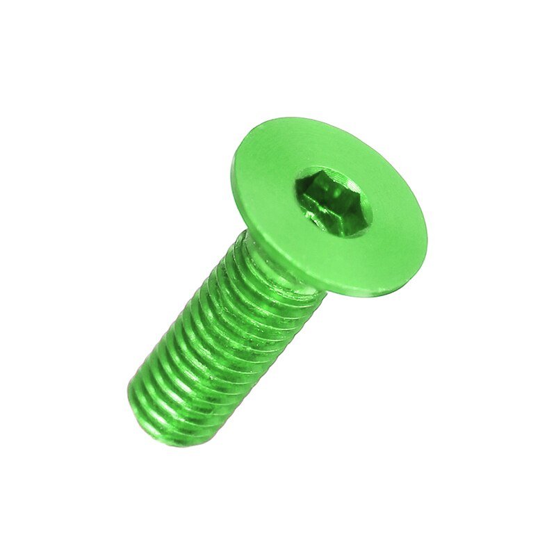 Load image into Gallery viewer, 7075 Aluminium Alloy Countersunk Head Hex Socket Screws Model Hexagon Bolts M3x6/8/10/12/14/16mm Green(9) - LR-CSH-7075-M3x8-GRN - ProRock - ALTWAYLAB
