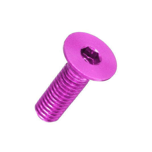 7075 Aluminium Alloy Countersunk Head Hex Socket Screws Model Hexagon Bolts M3x6/8/10/12/14/16mm Purple(7) - LR-CSH-7075-M3x6-PUR - ProRock - ALTWAYLAB