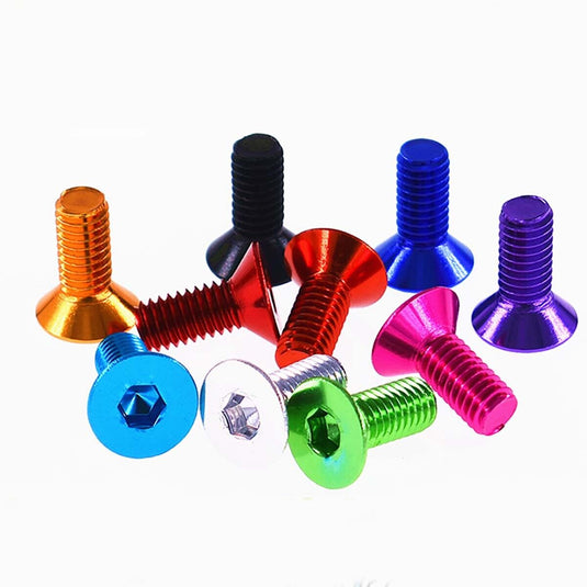 7075 Aluminium Alloy Countersunk Head Hex Socket Screws Model Hexagon Bolts M3x6/8/10/12/14/16mm Royal Blue(1) - LR-CSH-7075-M3x6-RBU - ProRock - ALTWAYLAB