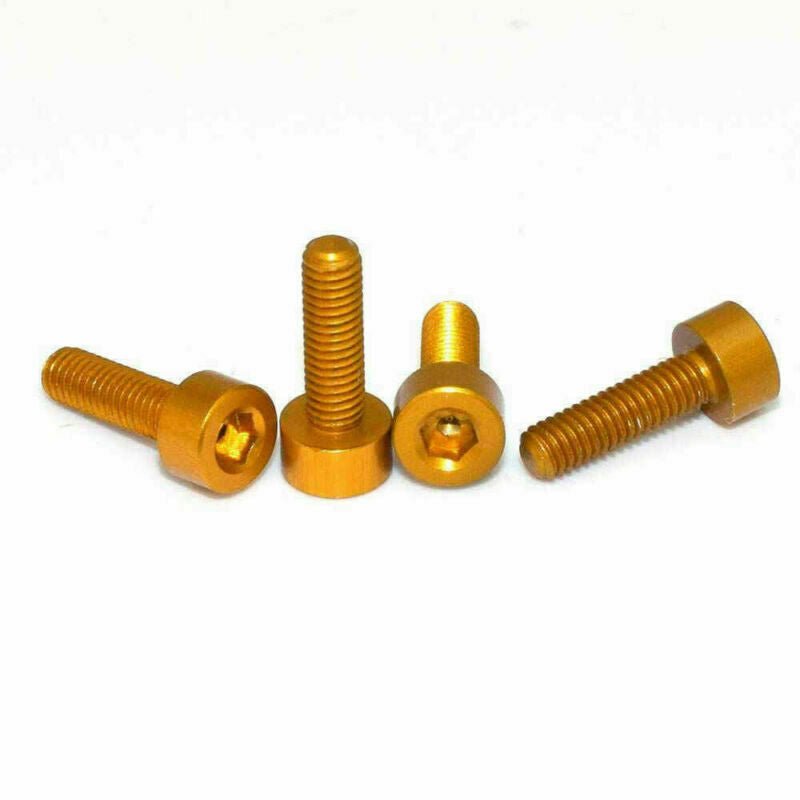 Load image into Gallery viewer, 7075 Aluminium Alloy Cup Head Hex Socket Screws Model Hexagon Bolts M3x6/8/10mm Yellow(11) - LR-CH-7075-M3x6-YLW - ProRock - ALTWAYLAB
