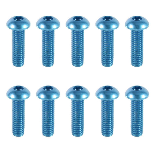 7075 Aluminium Alloy Half Round (Button) Head Hex Socket Screws Model Hexagon Bolts M3x5/6/8/10/12/14/15/16mm Light Blue(9) - LR-RH-7075-M3x5-LBU - ProRock - ALTWAYLAB