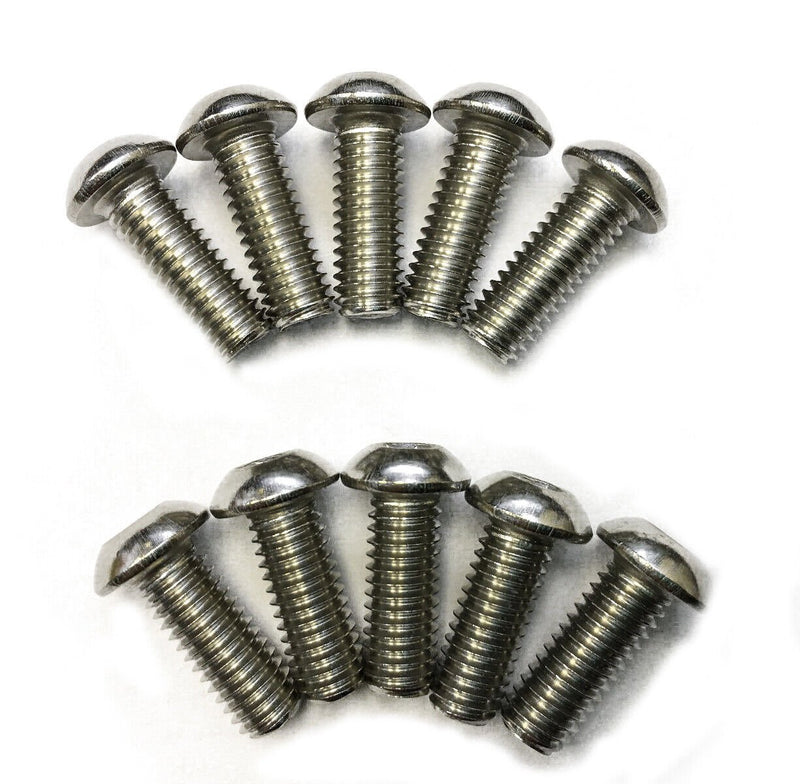 Load image into Gallery viewer, 7075 Aluminium Alloy Half Round (Button) Head Hex Socket Screws Model Hexagon Bolts M3x5/6/8/10/12/14/15/16mm Metal(14) - LR-RH-7075-M3x6-MTL - ProRock - ALTWAYLAB
