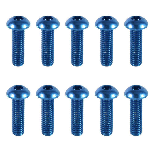 7075 Aluminium Alloy Half Round (Button) Head Hex Socket Screws Model Hexagon Bolts M3x5/6/8/10/12/14/15/16mm Royal Blue(6) - LR-RH-7075-M3x5-RBU - ProRock - ALTWAYLAB