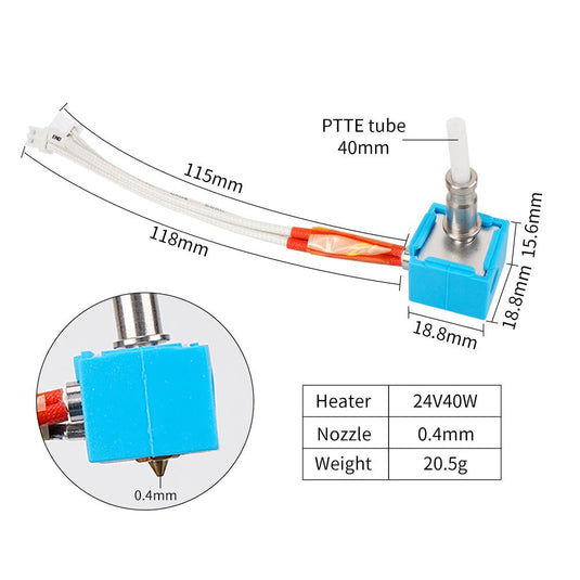 Anycubic Kobra Hotend Replacement (2) - B01888 - Kingroon - ALTWAYLAB