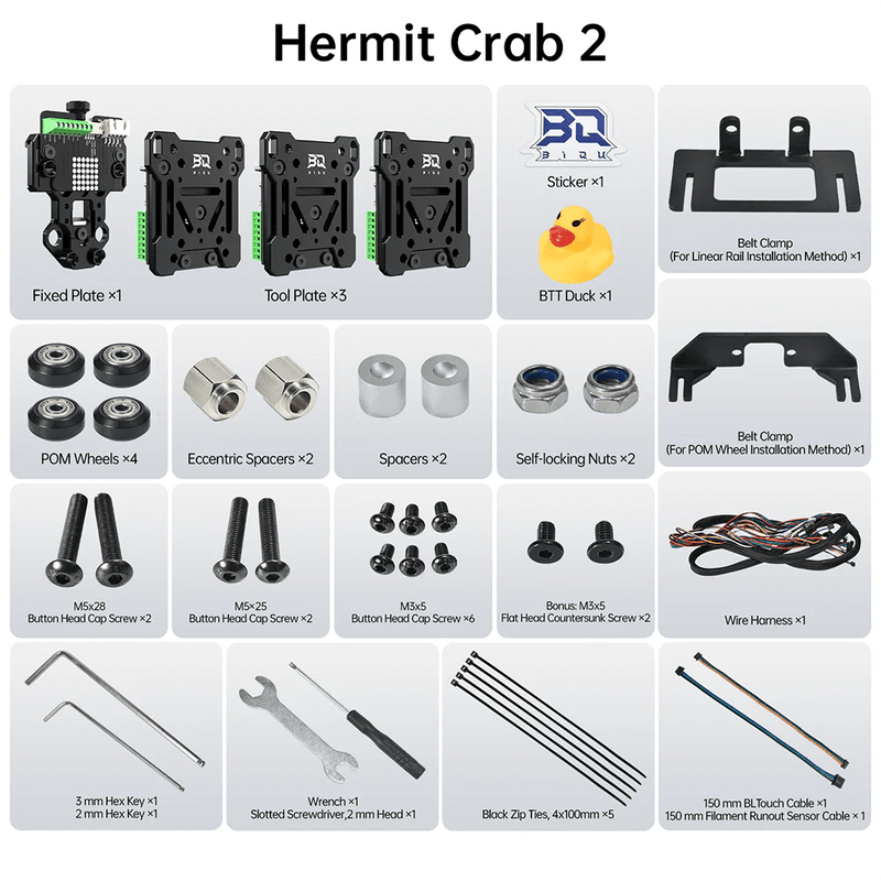 Load image into Gallery viewer, BIQU Hermit Crab V2.0 Quick Change Extruder Hotend Tool For 3D Printing Hermit Crab V2.0 - Standard Version(30) - 1060000647 - BIQU - ALTWAYLAB
