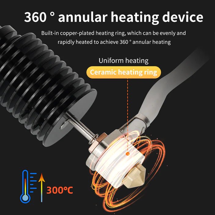 Load image into Gallery viewer, CHC V6 Hotend (Ceramic Heating Ring) (3) - B02167 - Kingroon - ALTWAYLAB
