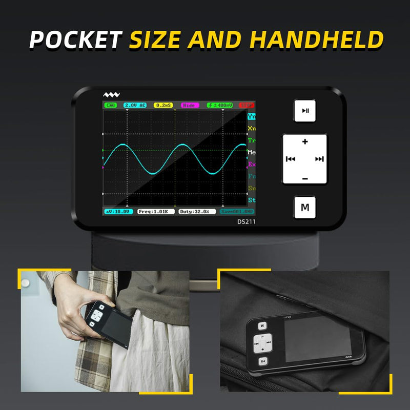 Load image into Gallery viewer, DS211 Mini Oscilloscope (11) - MNWDS211OSC-WB - Miniware - ALTWAYLAB
