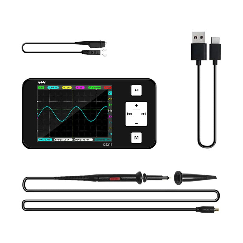 Load image into Gallery viewer, DS211 Mini Oscilloscope (7) - MNWDS211OSC-WB - Miniware - ALTWAYLAB
