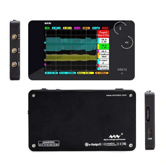 DS212 Mini Oscilloscope (2) - MNWDS212OSC-WB - Miniware - ALTWAYLAB