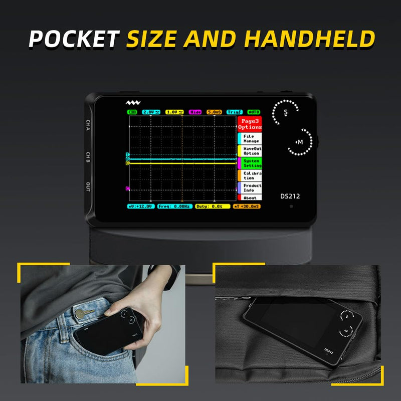 Load image into Gallery viewer, DS212 Mini Oscilloscope (5) - MNWDS212OSC-WB - Miniware - ALTWAYLAB
