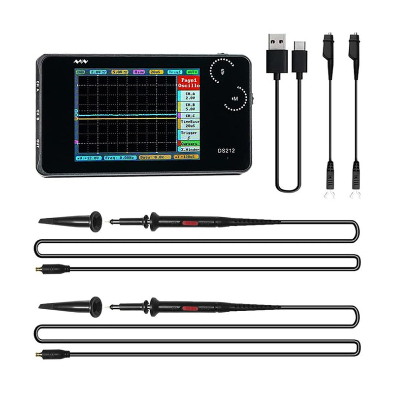 Load image into Gallery viewer, DS212 Mini Oscilloscope (9) - MNWDS212OSC-WB - Miniware - ALTWAYLAB
