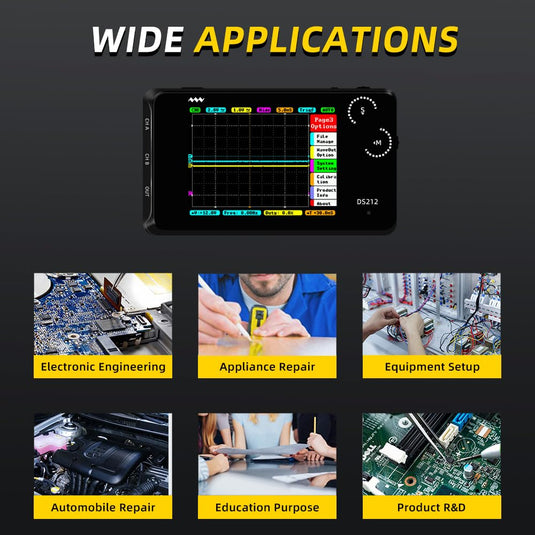 DS212 Mini Oscilloscope (8) - MNWDS212OSC-WB - Miniware - ALTWAYLAB