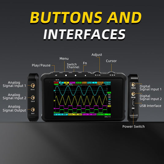 DS213 Mini Oscilloscope (10) - MNWDS213OSC-WB - Miniware - ALTWAYLAB