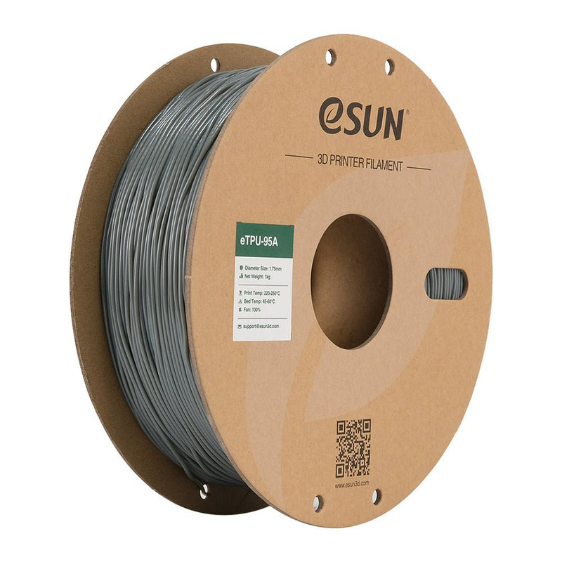 Load image into Gallery viewer, eSUN TPU-95A Filament, 1.75mm, 1000g, paper spool Grey(9) - eTPU-95A-P175H1 - ESUN - ALTWAYLAB
