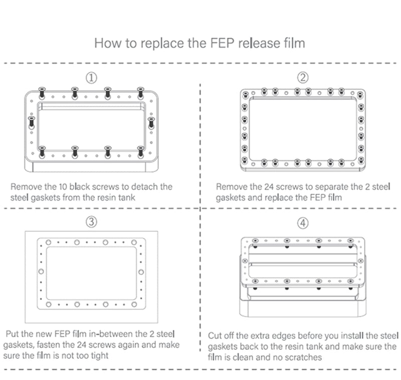 Load image into Gallery viewer, FEP Film for LCD Printers 130*190mm(8) - B01664 - Kingroon - ALTWAYLAB
