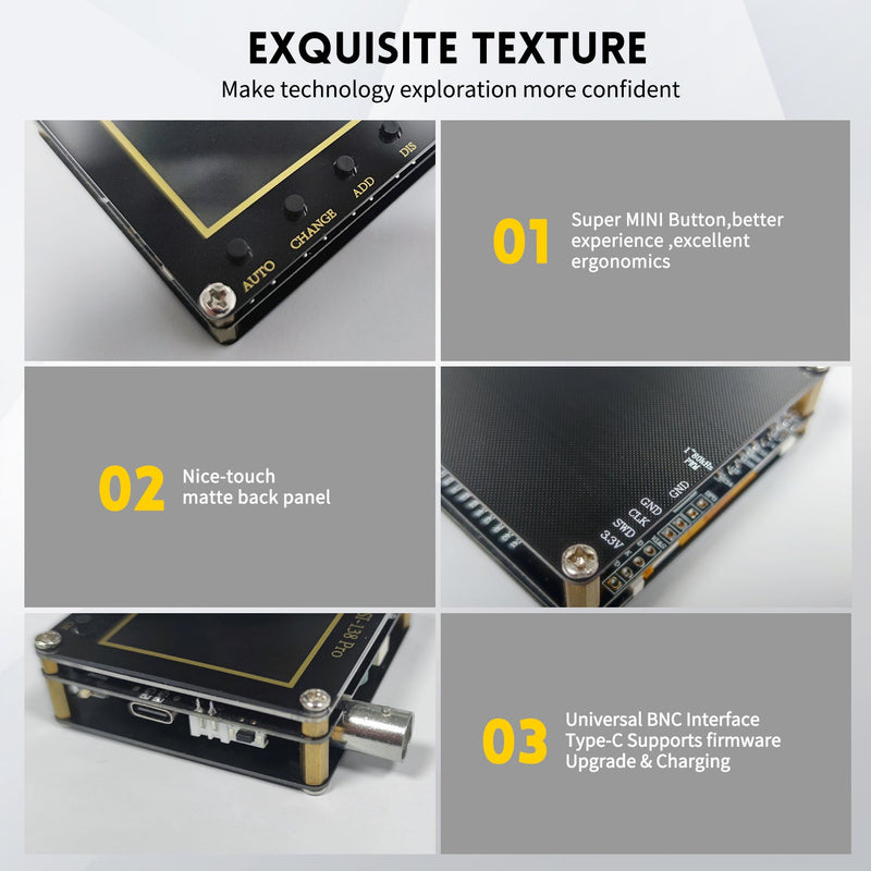 Load image into Gallery viewer, FNIRSI 138 Pro Oscilloscope - 2.4&quot; TFT Handheld Digital Oscilloscope Kit Portable Automotive Oscilloscope, 2.5MS/s High Sampling Rate, 200KHz Bandwidth, 80khz Pwm, Trigger Function Auto/Nomal/Single Without Battery(6) - FN-138-PRO-OSCP-NB - Fnirsi - ALTWAYLAB
