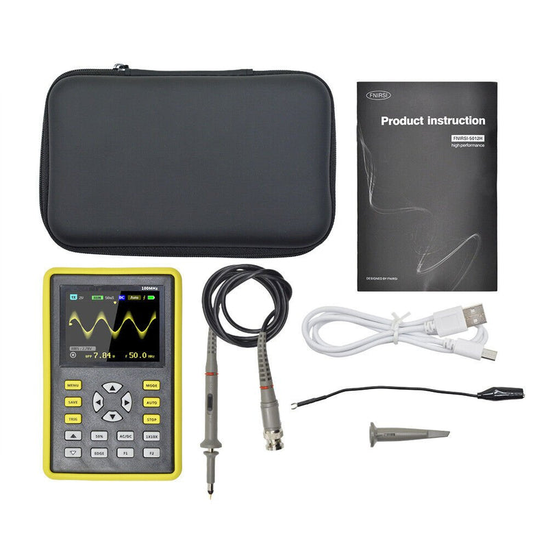 Load image into Gallery viewer, FNIRSI-5012H 2.4-inch Screen Digital Oscilloscope 500MS/s Sampling Rate 100MHz Analog Bandwidth (8) - FN-5012H-OSCP - Fnirsi - ALTWAYLAB
