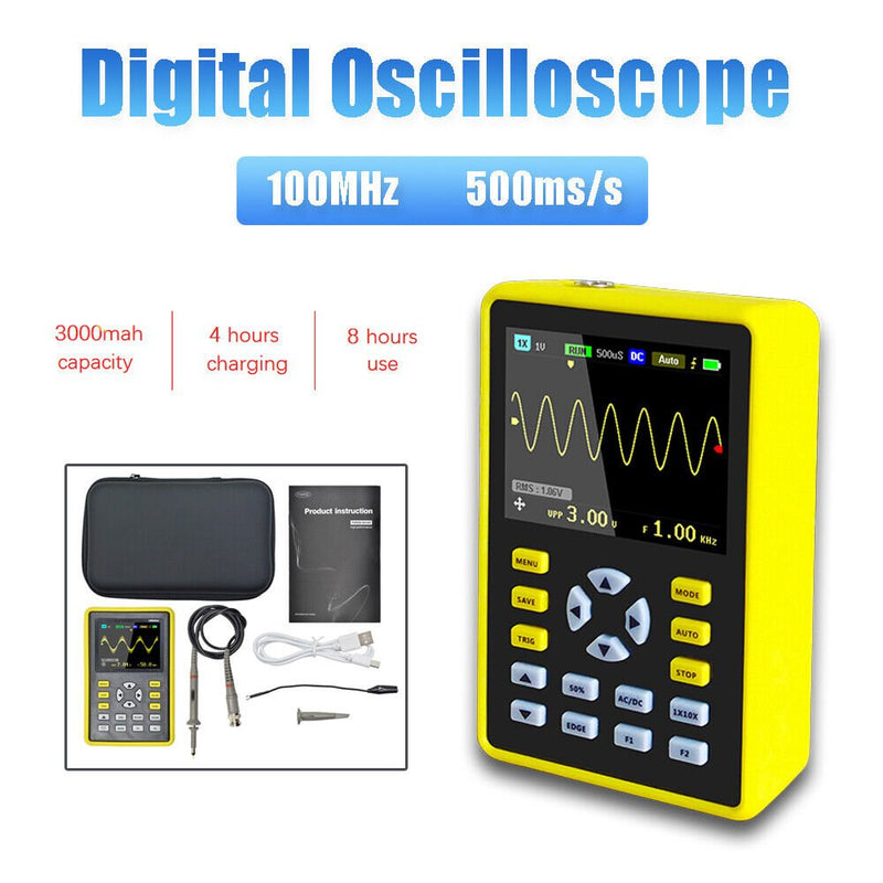 Load image into Gallery viewer, FNIRSI-5012H 2.4-inch Screen Digital Oscilloscope 500MS/s Sampling Rate 100MHz Analog Bandwidth (6) - FN-5012H-OSCP - Fnirsi - ALTWAYLAB
