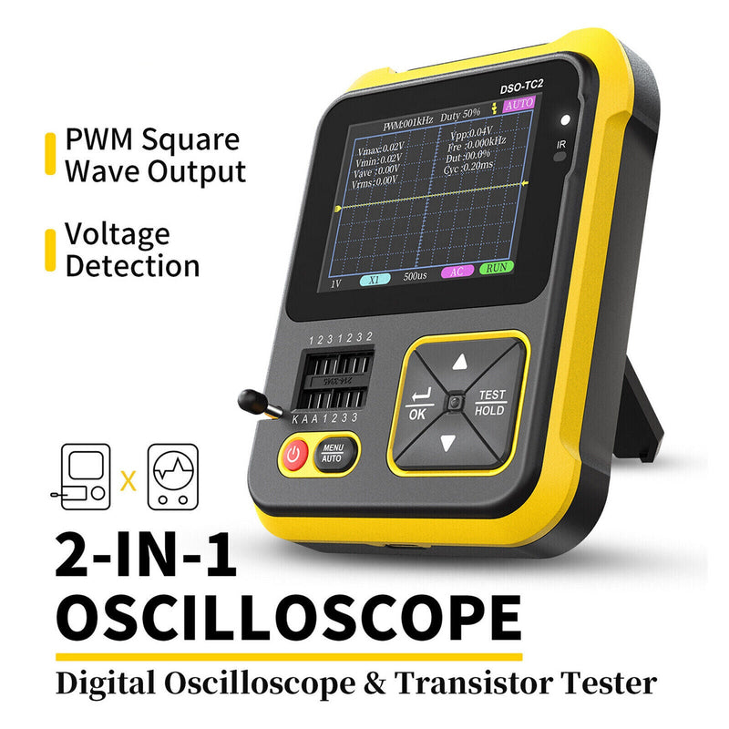 Load image into Gallery viewer, FNIRSI DSO-TC2 Handheld Digital Oscilloscope Transistor Tester 2-in-1 Multi-function Multimeter Standard(1) - FN-DSO-TC2-STD-OSCP - Fnirsi - ALTWAYLAB
