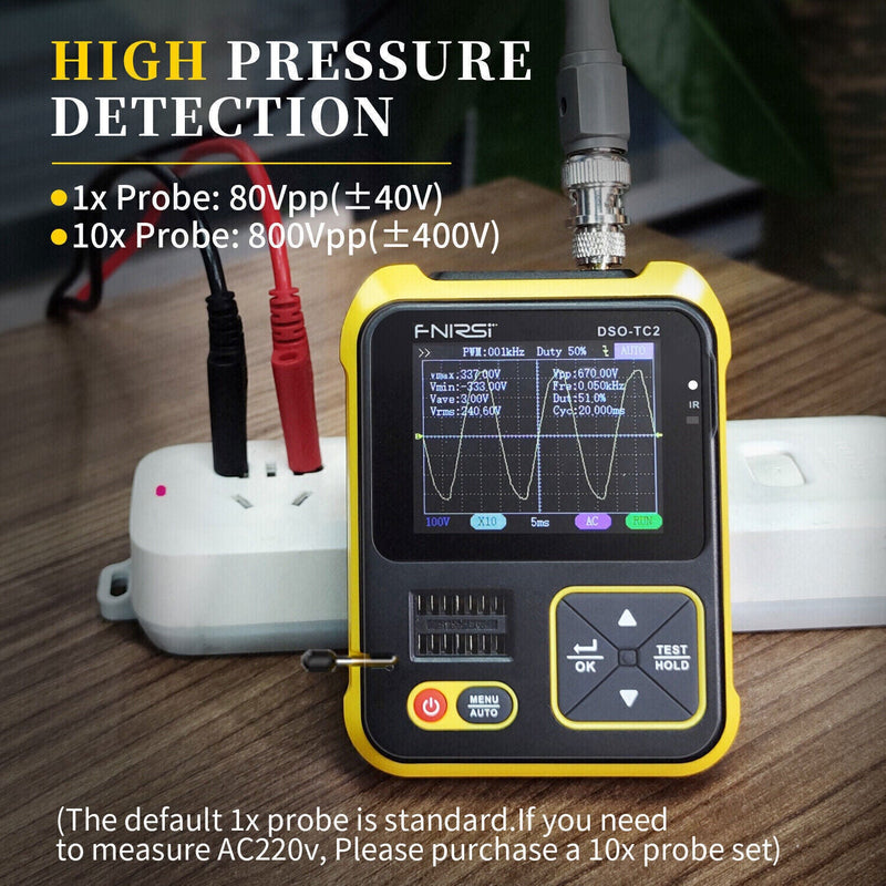 Load image into Gallery viewer, FNIRSI DSO-TC2 Handheld Digital Oscilloscope Transistor Tester 2-in-1 Multi-function Multimeter Standard(4) - FN-DSO-TC2-STD-OSCP - Fnirsi - ALTWAYLAB
