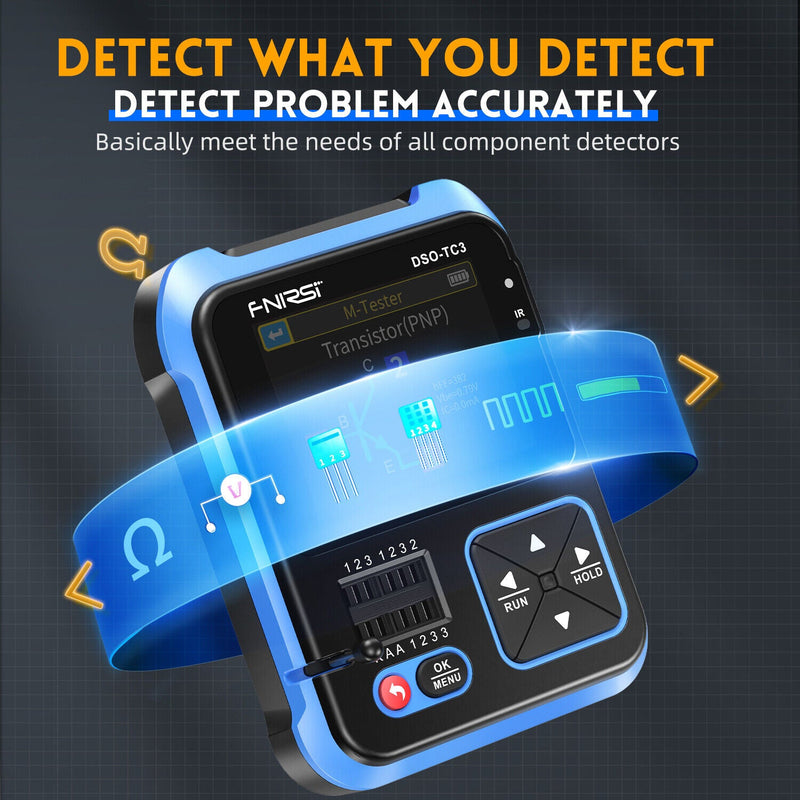 Load image into Gallery viewer, FNIRSI DSO-TC3 Handheld Digital Oscilloscope Transistor Tester Function Signal Generator 3 in 1 Multifunction Standard(5) - FN-DSO-TC3-STD-OSCP - Fnirsi - ALTWAYLAB
