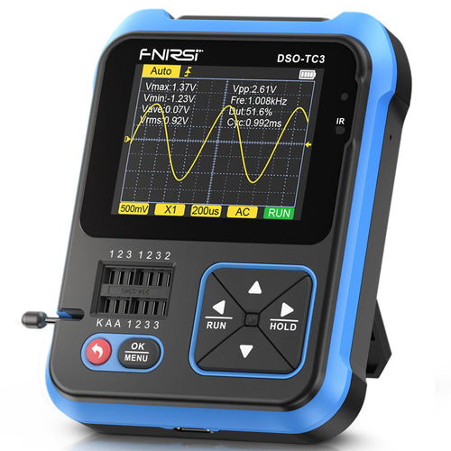 FNIRSI DSO-TC3 Handheld Digital Oscilloscope Transistor Tester Function Signal Generator 3 in 1 Multifunction Standard(2) - FN-DSO-TC3-STD-OSCP - Fnirsi - ALTWAYLAB