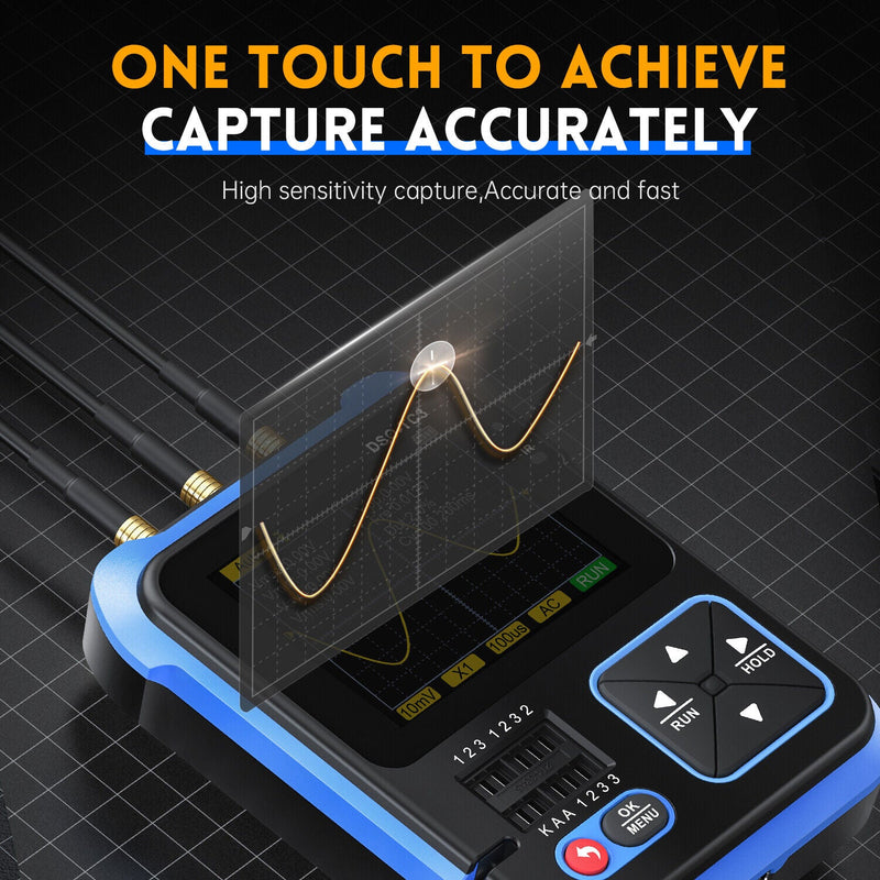 Load image into Gallery viewer, FNIRSI DSO-TC3 Handheld Digital Oscilloscope Transistor Tester Function Signal Generator 3 in 1 Multifunction Standard(6) - FN-DSO-TC3-STD-OSCP - Fnirsi - ALTWAYLAB
