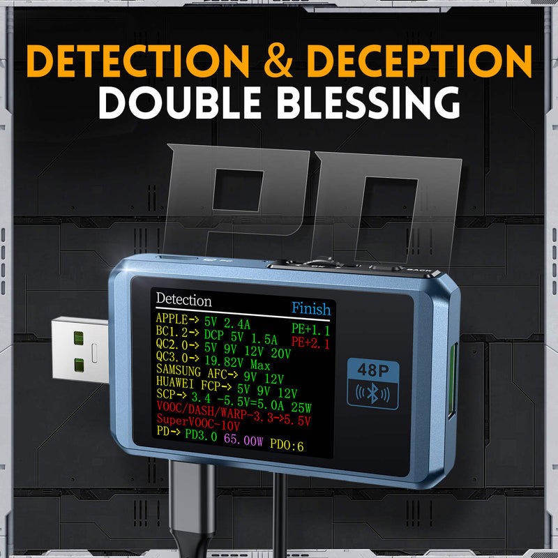 Load image into Gallery viewer, FNIRSI-FNB48P USB Battery Tester Voltmeter Ammeter TYPE-C Fast Charge Detection Trigger Without Bluetooth(8) - FN-FNB48P-USB-TSTR-NBT - Fnirsi - ALTWAYLAB
