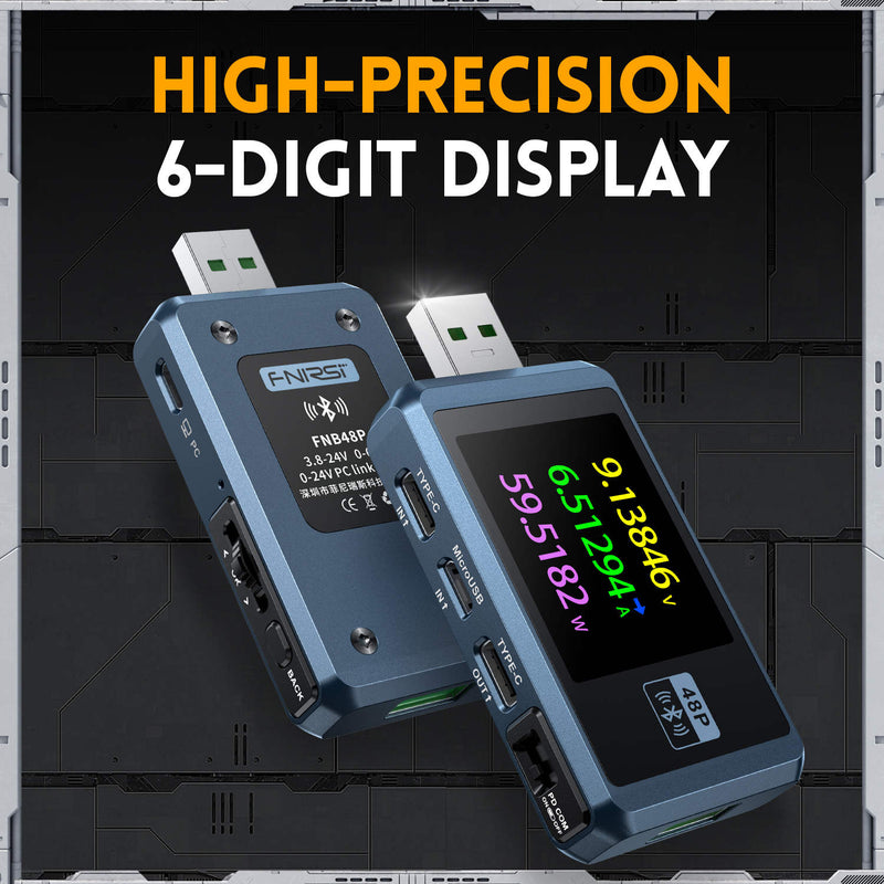 Load image into Gallery viewer, FNIRSI-FNB48P USB Battery Tester Voltmeter Ammeter TYPE-C Fast Charge Detection Trigger Without Bluetooth(3) - FN-FNB48P-USB-TSTR-NBT - Fnirsi - ALTWAYLAB
