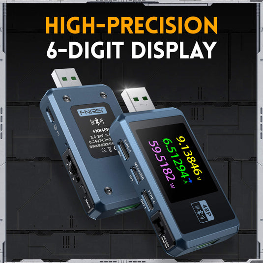 FNIRSI-FNB48P USB Battery Tester Voltmeter Ammeter TYPE-C Fast Charge Detection Trigger Without Bluetooth(3) - FN-FNB48P-USB-TSTR-NBT - Fnirsi - ALTWAYLAB