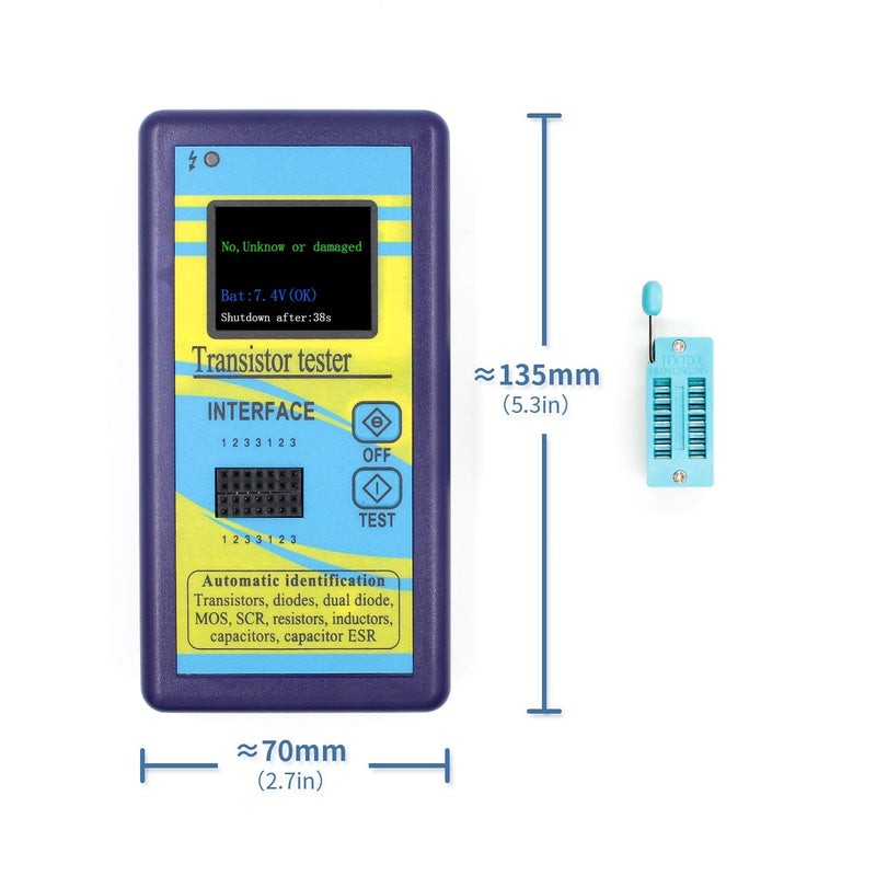 Load image into Gallery viewer, FNIRSI-T4 Multi-purpose Transistor Tester (Blue/Black) Blue(6) - FN-T4-TR-TSTR-BU - Fnirsi - ALTWAYLAB
