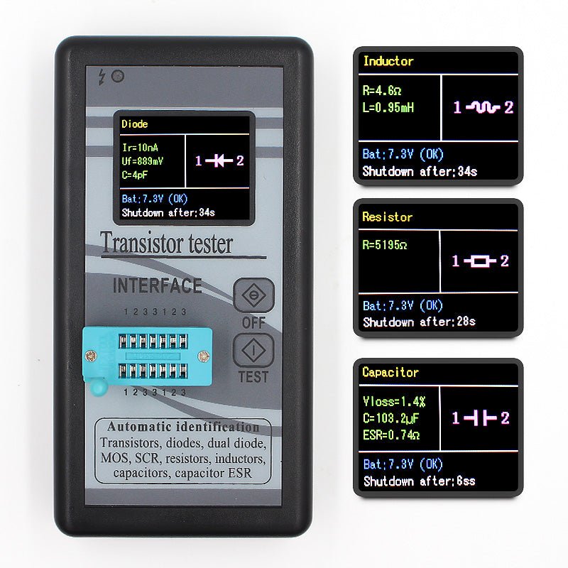 Load image into Gallery viewer, FNIRSI-T4 Multi-purpose Transistor Tester (Blue/Black) Blue(3) - FN-T4-TR-TSTR-BU - Fnirsi - ALTWAYLAB
