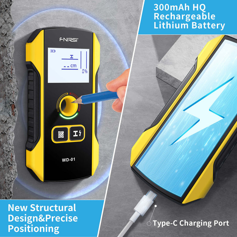 Load image into Gallery viewer, FNIRSI WD-01 Metal Detector Wall Scanner with Newly Designed Positioning Hole for AC Live (8) - FN-WD-01-SCR - Fnirsi - ALTWAYLAB
