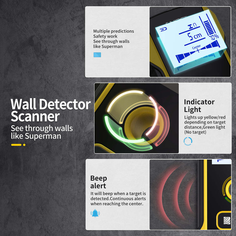 Load image into Gallery viewer, FNIRSI WD-01 Metal Detector Wall Scanner with Newly Designed Positioning Hole for AC Live (9) - FN-WD-01-SCR - Fnirsi - ALTWAYLAB
