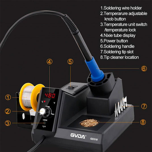 GVDA Soldering Station GD318 (9) - GVDA-SDGSTN-GD318 - GVDA Technology - ALTWAYLAB