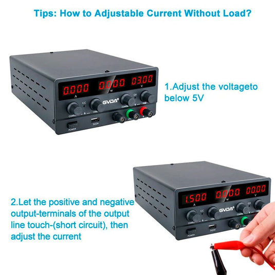 GVDA USB DC Regulated Switching Power Supply Adjustable SPS-H305 / SPS-H605 / SPS-H3010 DC Power Supply SPS-H305(5) - GVDA-LAB-ADJ-DC-RSPS-H305-BK-EU - GVDA Technology - ALTWAYLAB