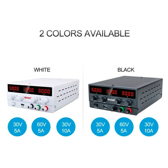 GVDA USB DC Regulated Switching Power Supply Adjustable SPS-H305 / SPS-H605 / SPS-H3010 DC Power Supply SPS-H305(6) - GVDA-LAB-ADJ-DC-RSPS-H305-BK-EU - GVDA Technology - ALTWAYLAB