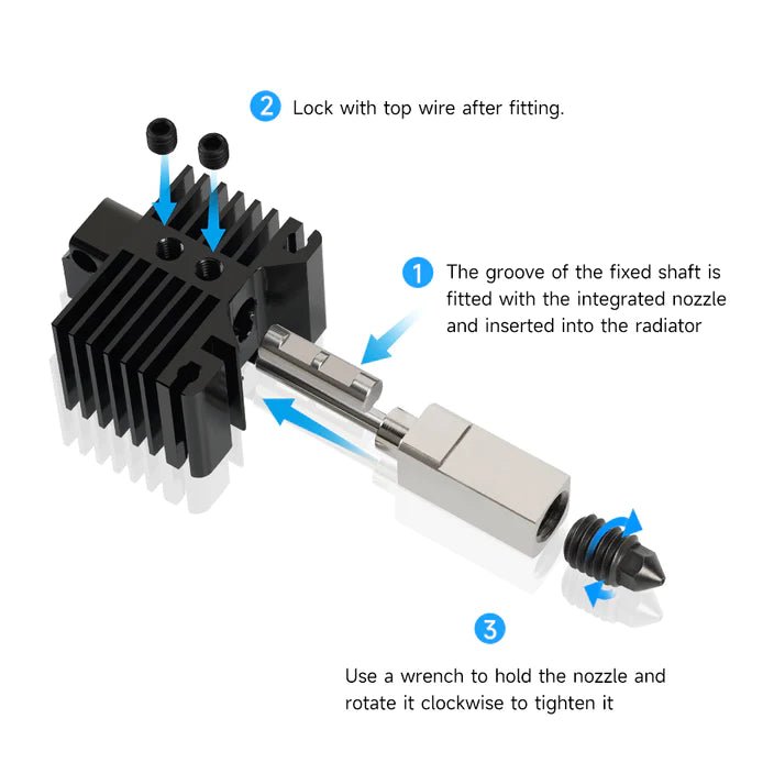 Load image into Gallery viewer, Hardened Steel Hotend for Bambu Lab Carbon X1 &amp; P1P (4) - B02257 - Kingroon - ALTWAYLAB
