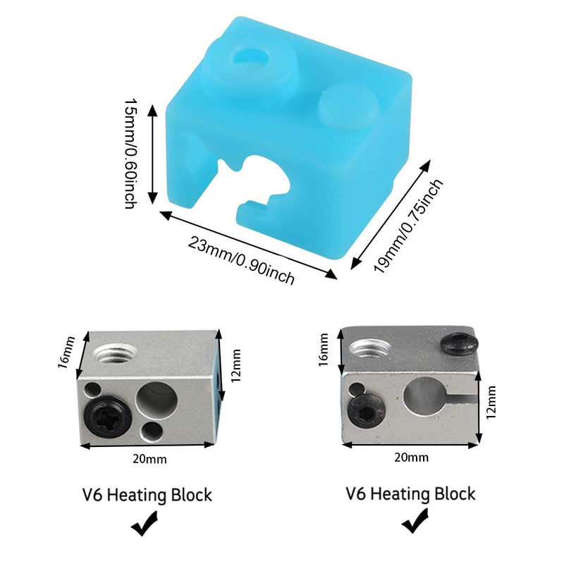 Load image into Gallery viewer, Heating Block Silicone Socks for E3D V5 / E3D V6 / MK8 / E3D volcano for E3D V6 Heating Block(4) - B0888 - Kingroon - ALTWAYLAB
