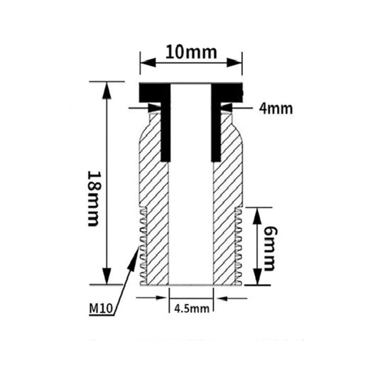 KINGROON Pneumatic connectors for extruder PC4-01 (4) - PC4-01 - Kingroon - ALTWAYLAB